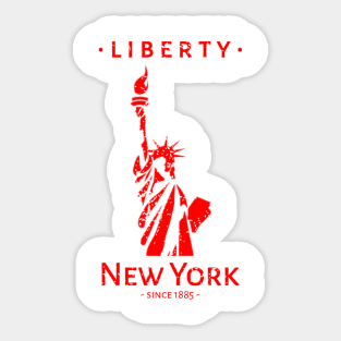 Liberty Statue New York Since 1885 Sticker